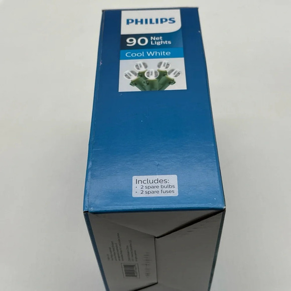 PHILIPS HEAVY DUTY 90 NET LIGHTS Cool White MULTI INDOOR/OUTDOOR 4' X 4’ NEW - Picture 2 of 4